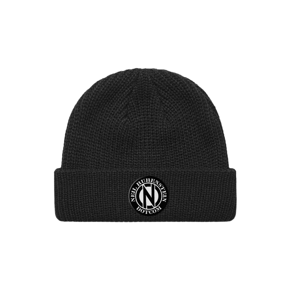 Neil Rubenstein Circle Logo Black Beanie