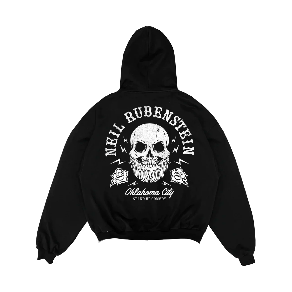 Neil Rubenstein Jimbo Electric Skull Black Zip Hoodie