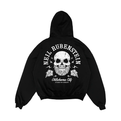 Neil Rubenstein Jimbo Electric Skull Black Zip Hoodie